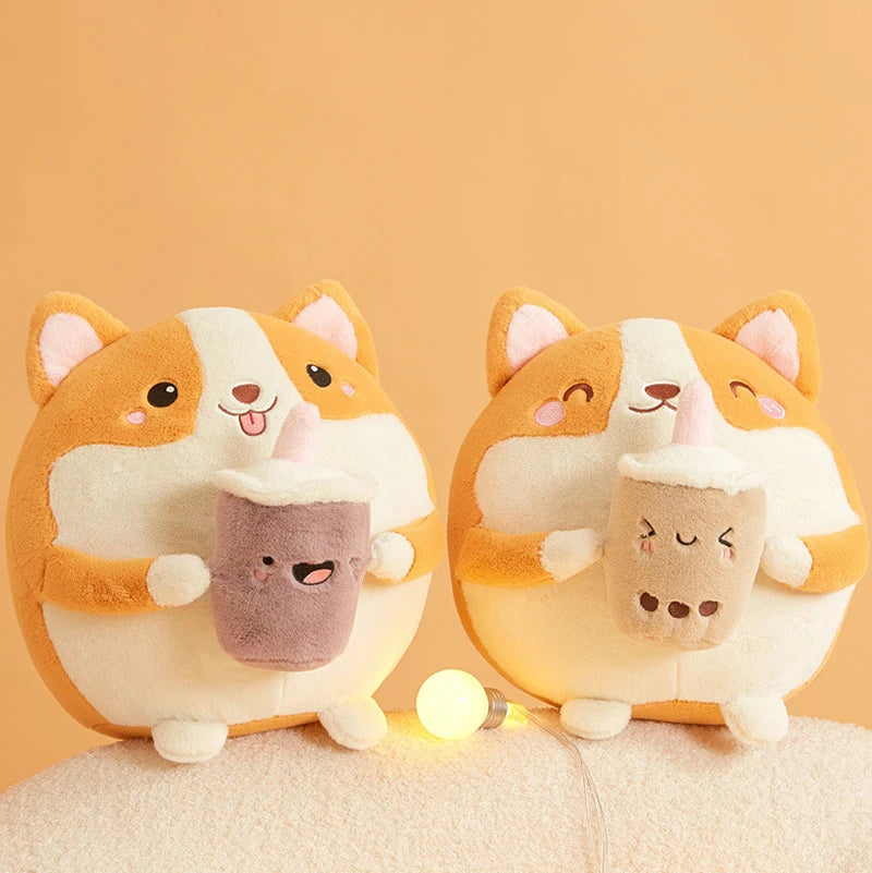 Boba Milk Tea Shiba Inu Dog Plush Toy