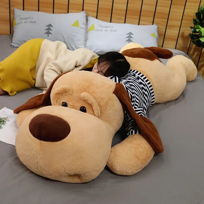 Giant Dog Plush Toy Big Sleeping Stuffed Animal