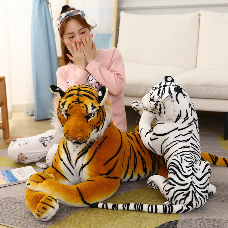 Lifelike Tiger Plushie Stuff Animal Toy